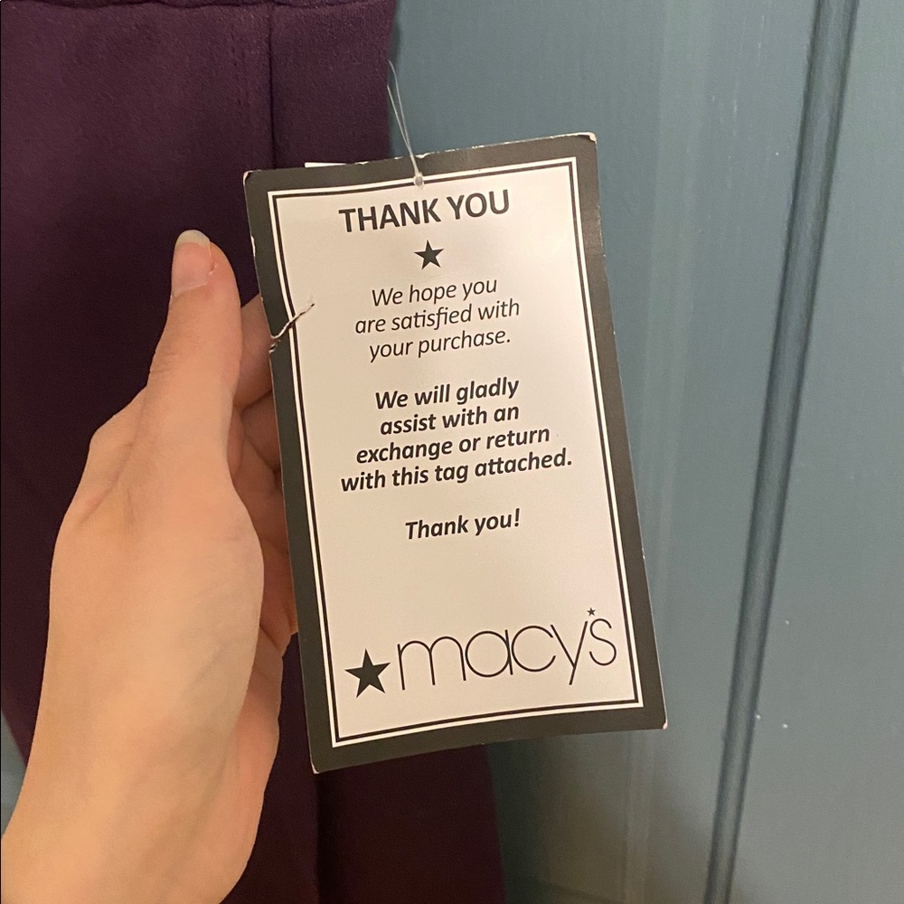 Macy's Deep Purple Midi Dress - Picture 4 of 4